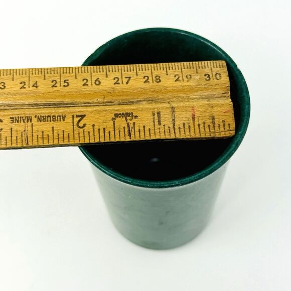 Vtg Color Flyte Creamer and Sugar Set & Juice Cup Branchell Forest Green Melmac - Picture 6 of 11